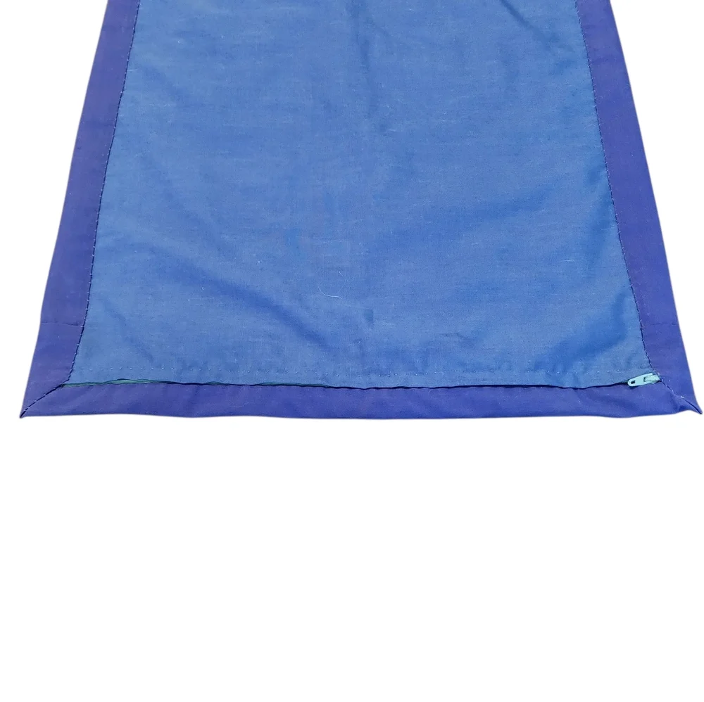 Handmade Pillow Cover Embroidered They Are Carrying Water Preparing Rice Zipper